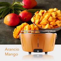 photo InstaGrill – Rauchfreier Tischgrill – Mango-Orange + Starter-Set 8